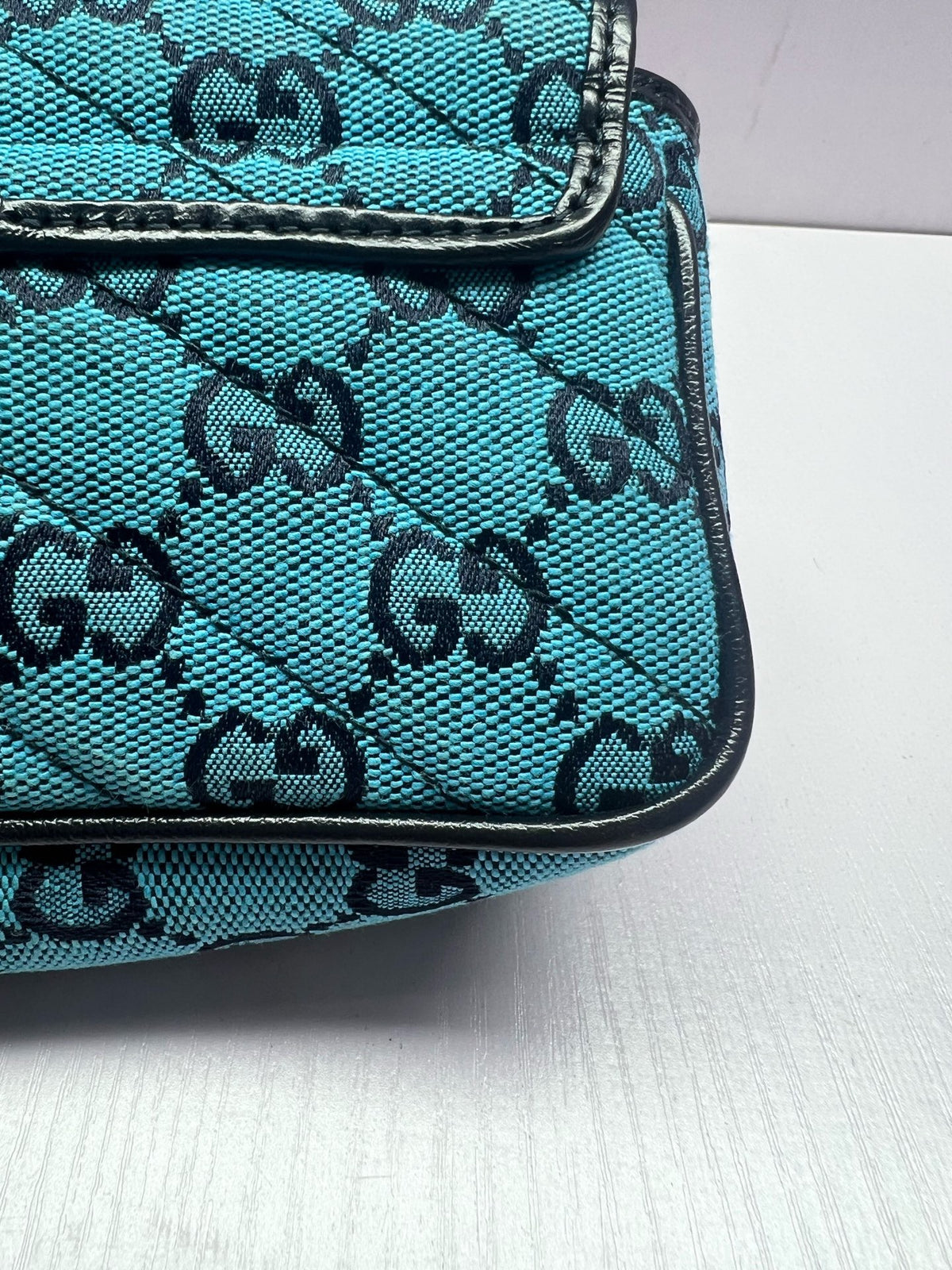 Gucci - GG Marmont Mini - Cloth - Blue - (mini)