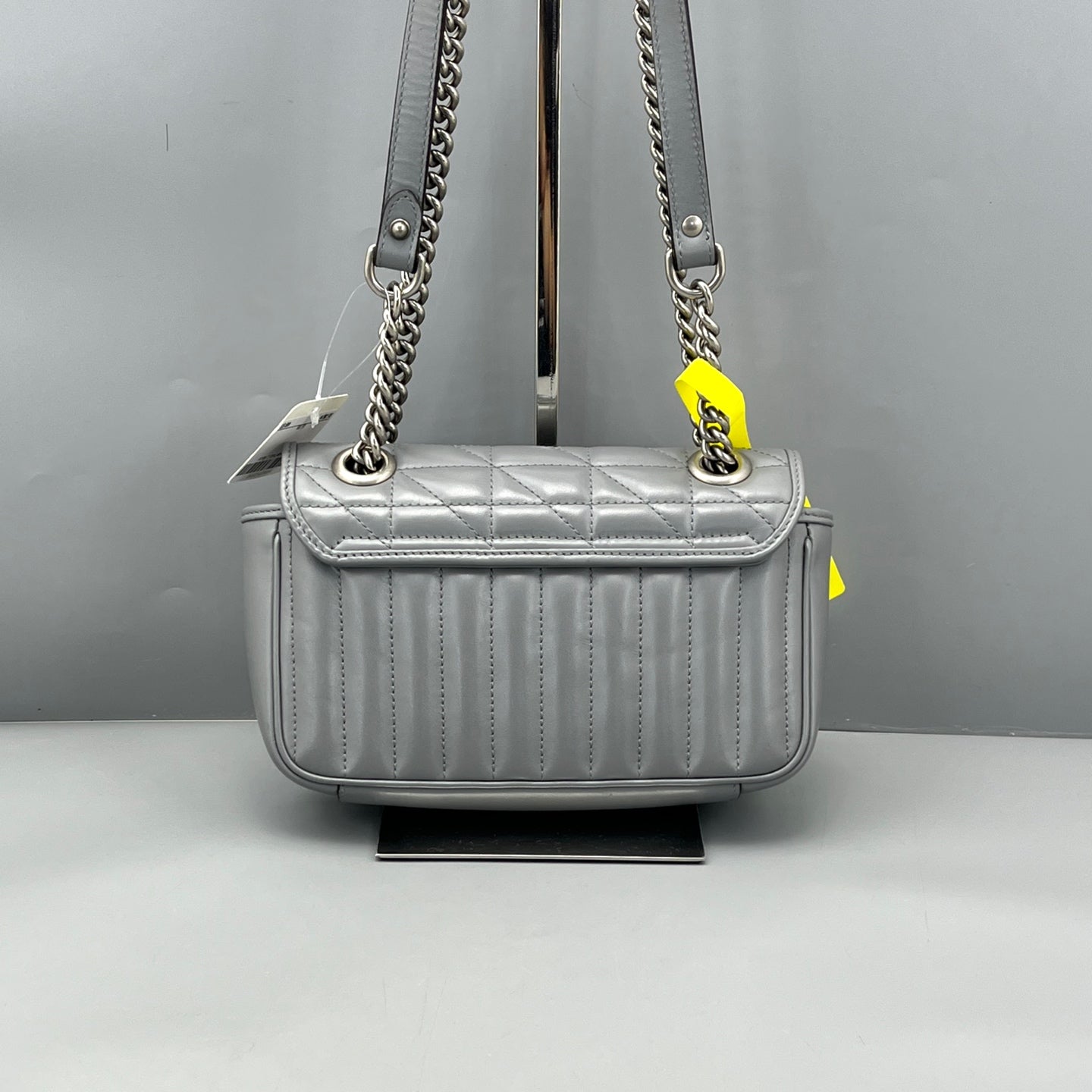 Gucci - GG Marmont Mini Flap Bag - Leather - Grey - (mini)