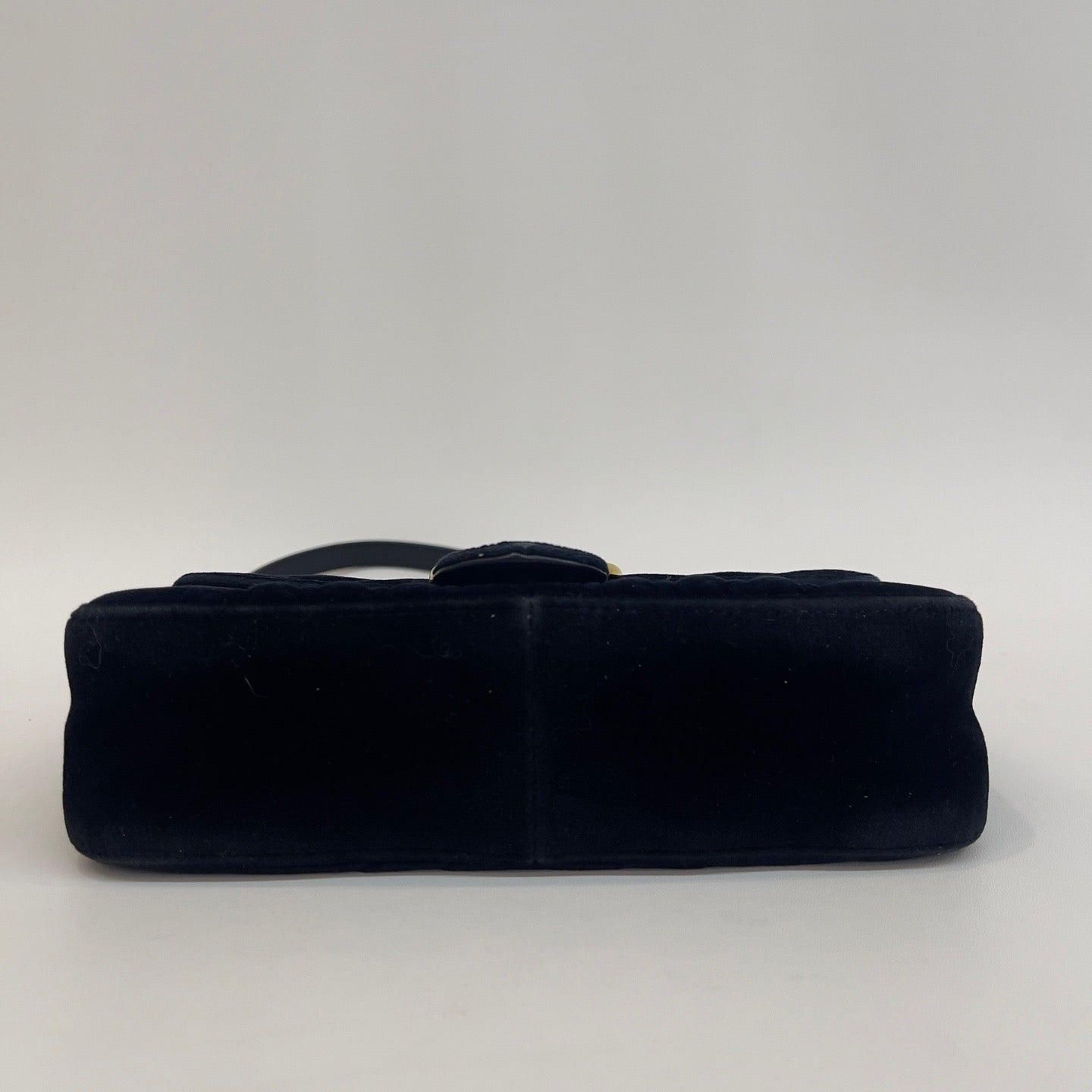 Gucci - GG Marmont Mini Flap Bag - Velvet - Black - (mini)
