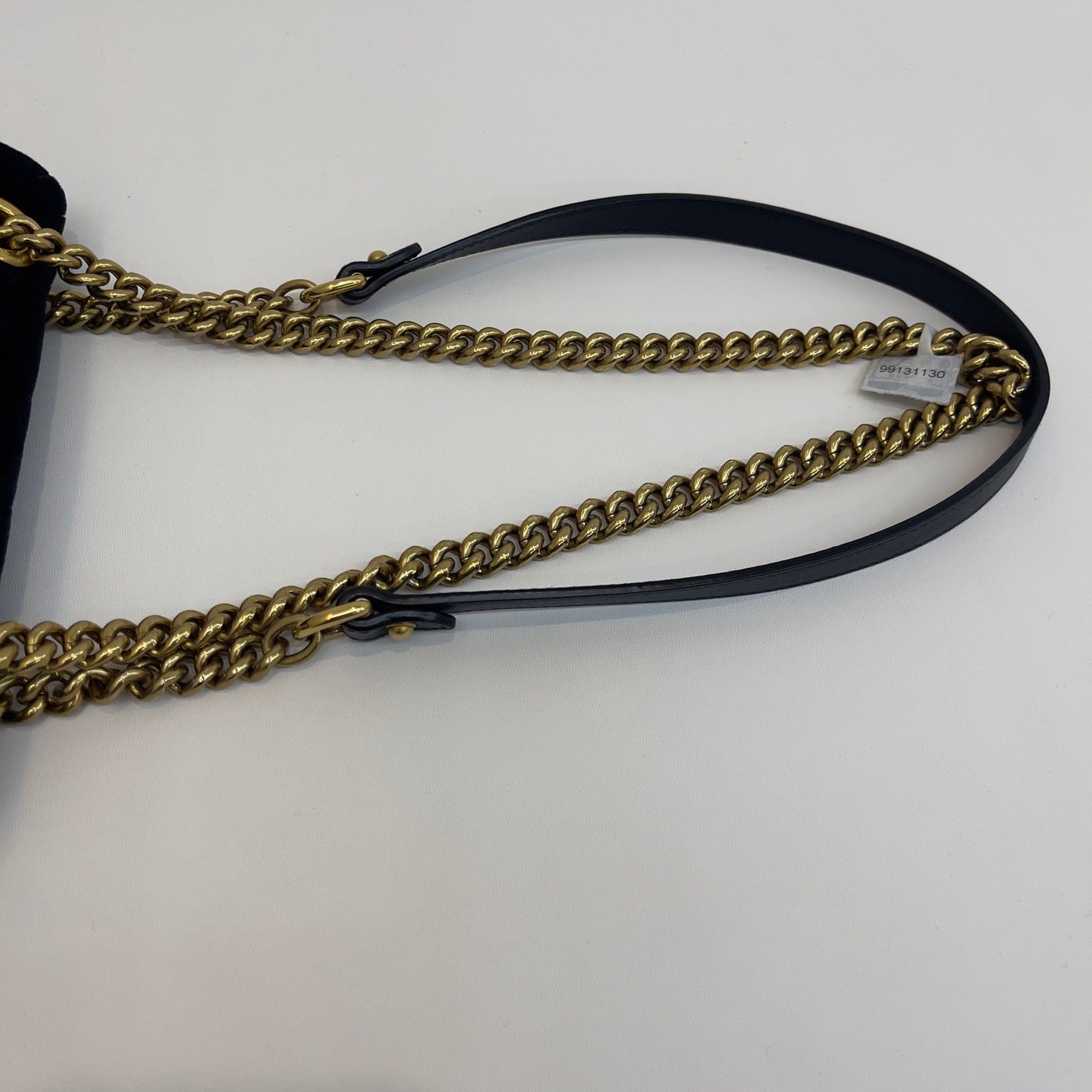 Gucci - GG Marmont Mini Flap Bag - Velvet - Black - (mini)