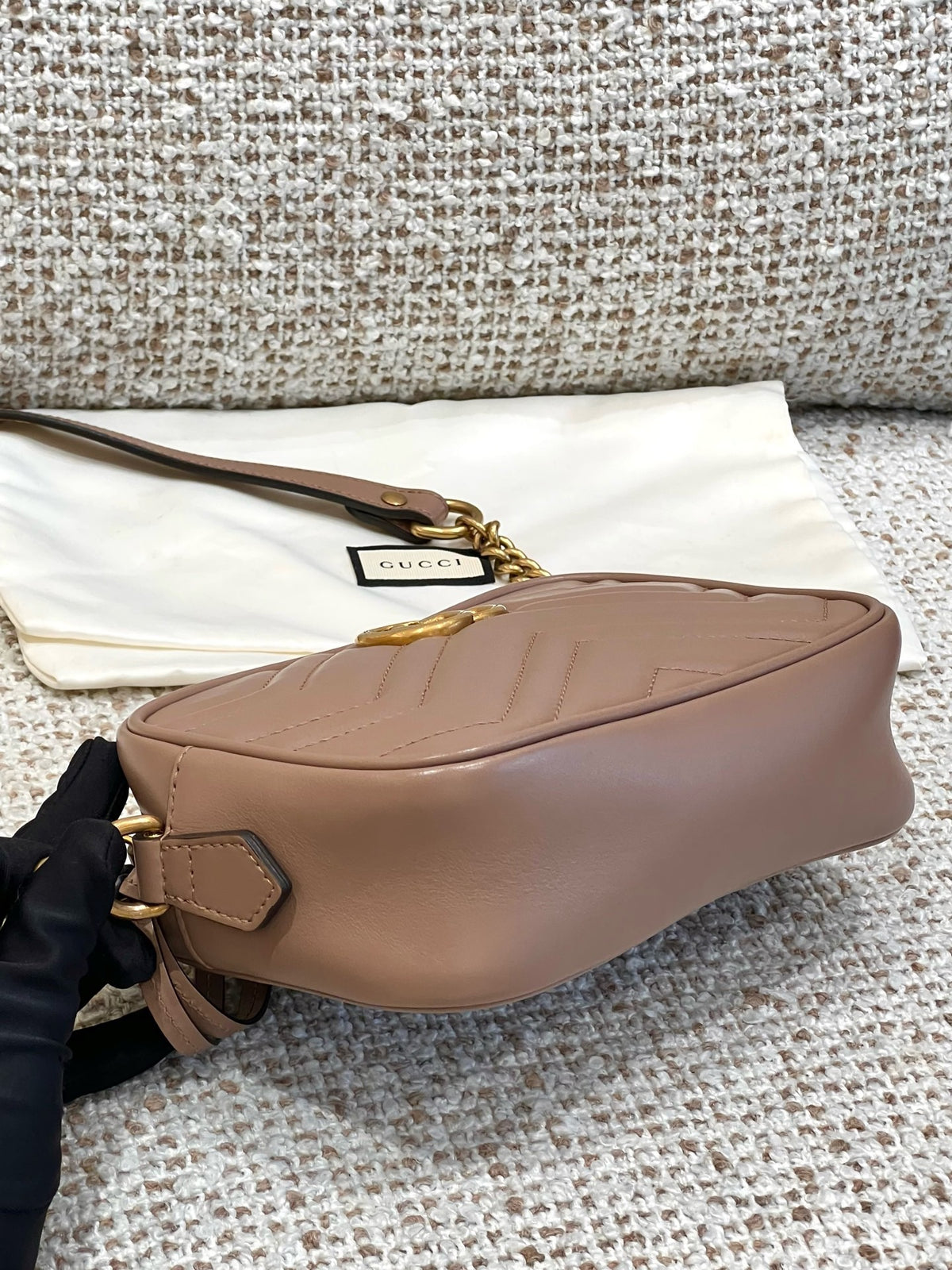 Gucci - GG Marmont Mini - Leather - Beige - (Mini)