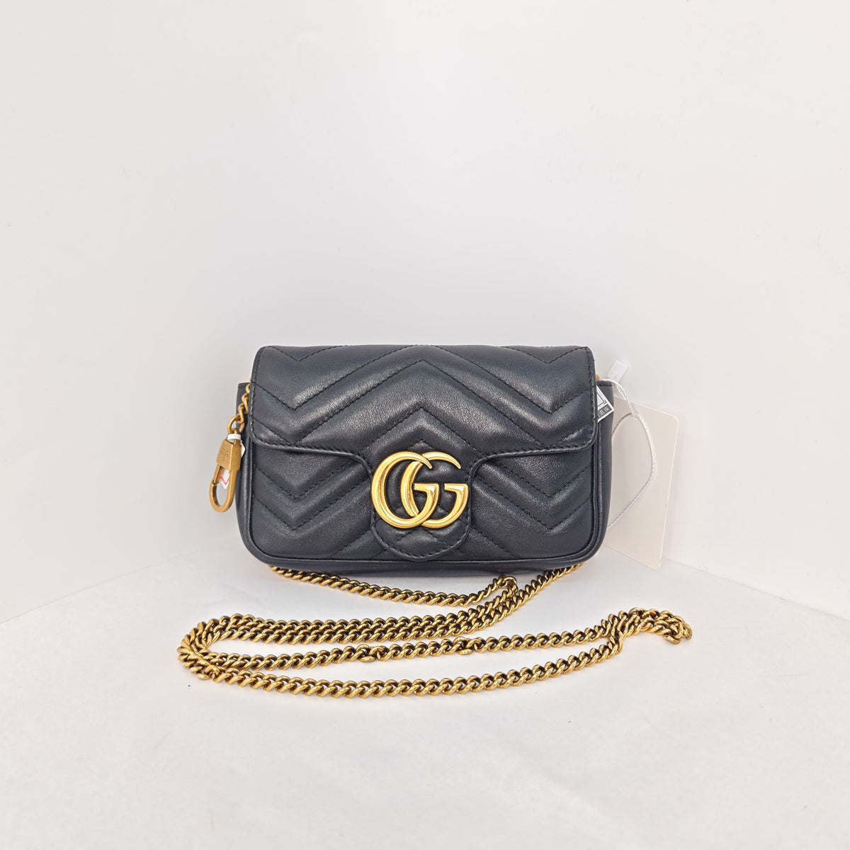 Gucci - GG Marmont Mini - Leather - Black - (mini)