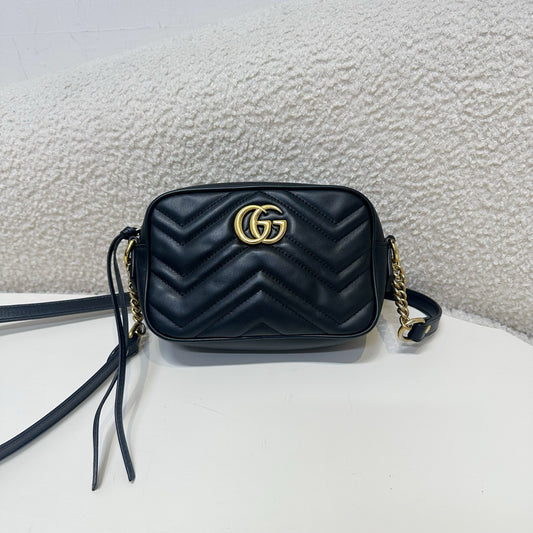Gucci - GG Marmont Mini - Leather - Black - (mini)