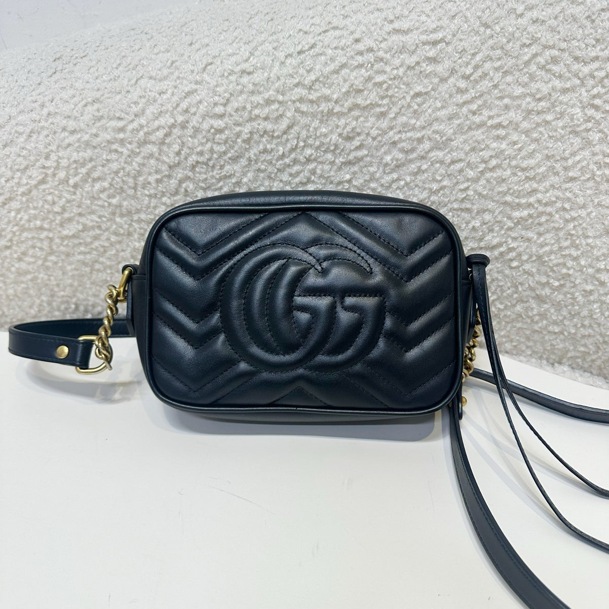Gucci - GG Marmont Mini - Leather - Black - (mini)