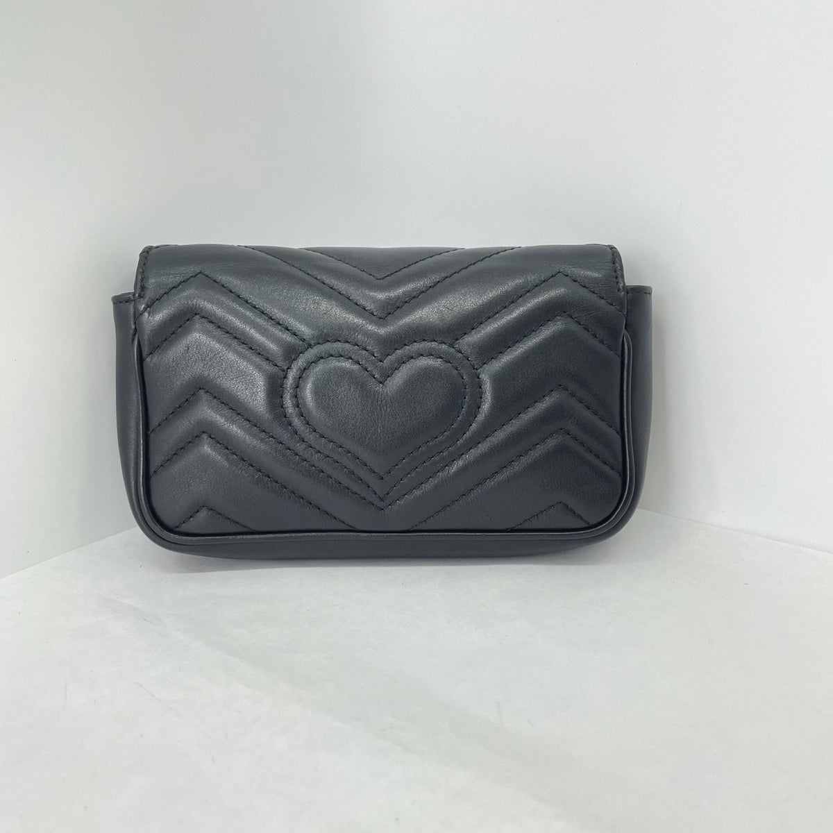 Gucci - GG Marmont Mini - Leather - Black - (mini)