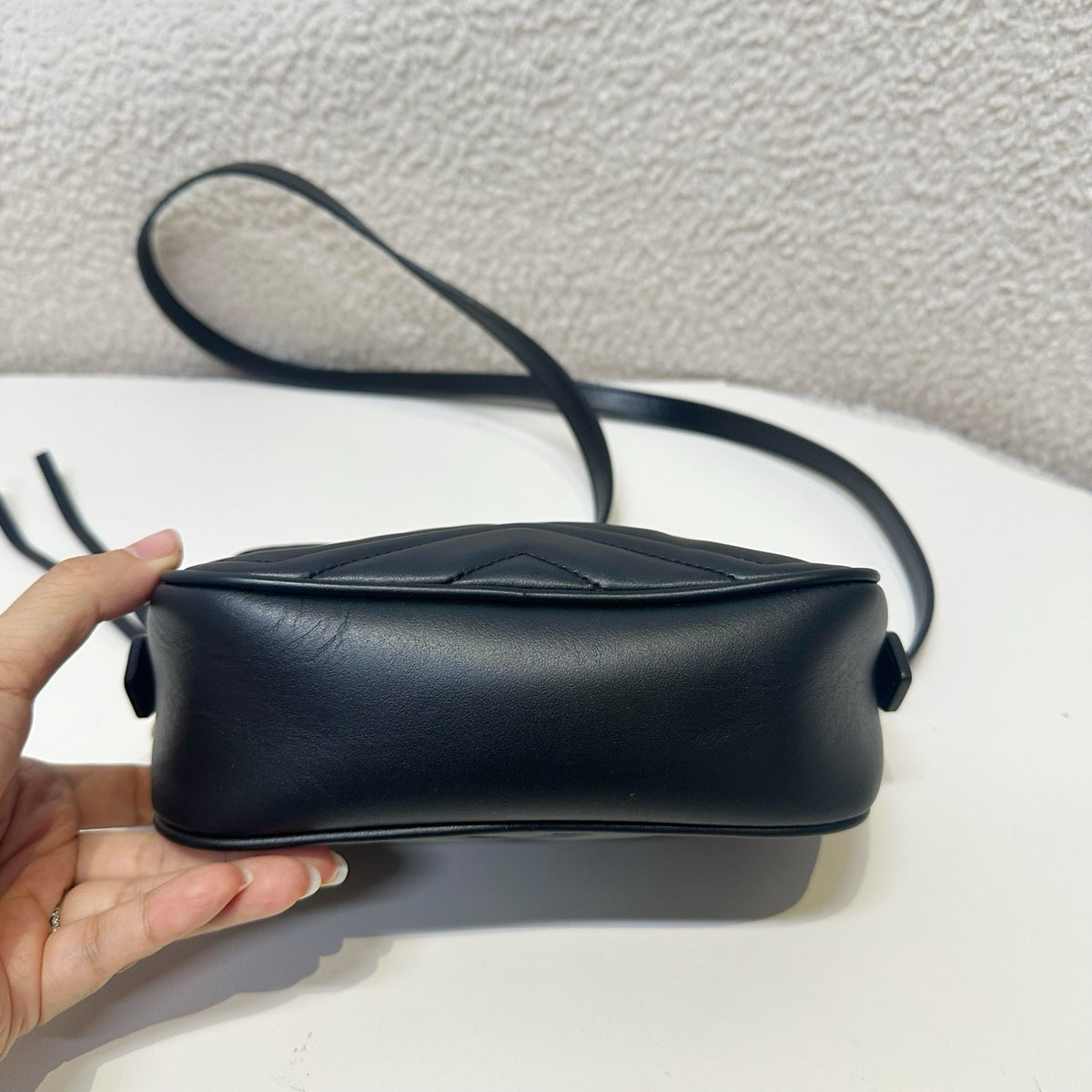 Gucci - GG Marmont Mini - Leather - Black - (mini)