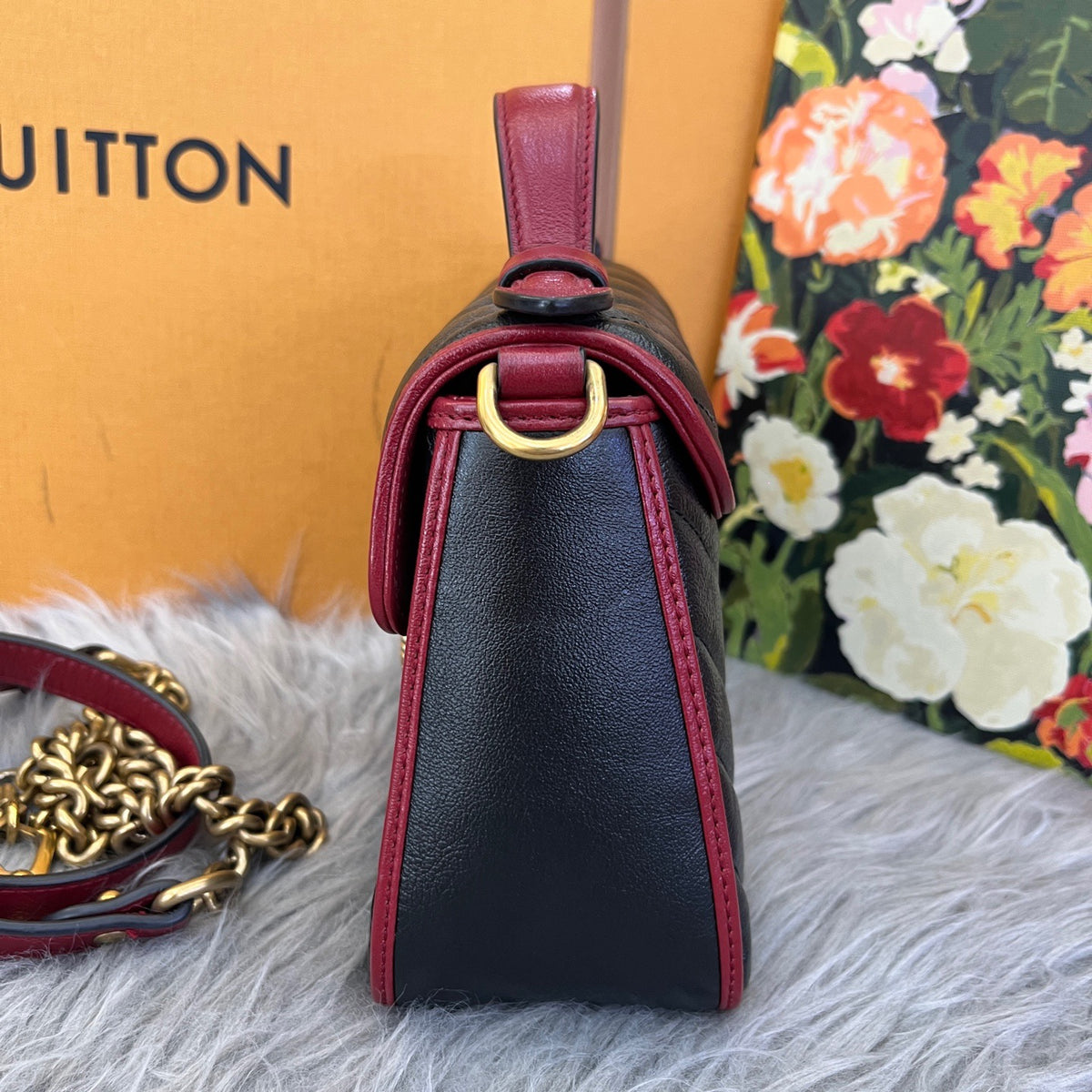 Gucci - GG Marmont Mini - Leather - Black - (mini)