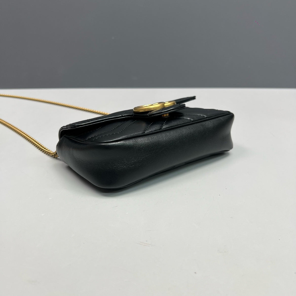Gucci - GG Marmont Mini - Leather - Black - (mini)