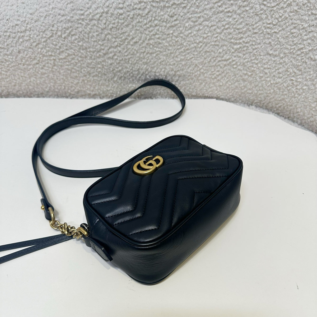 Gucci - GG Marmont Mini - Leather - Black - (mini)