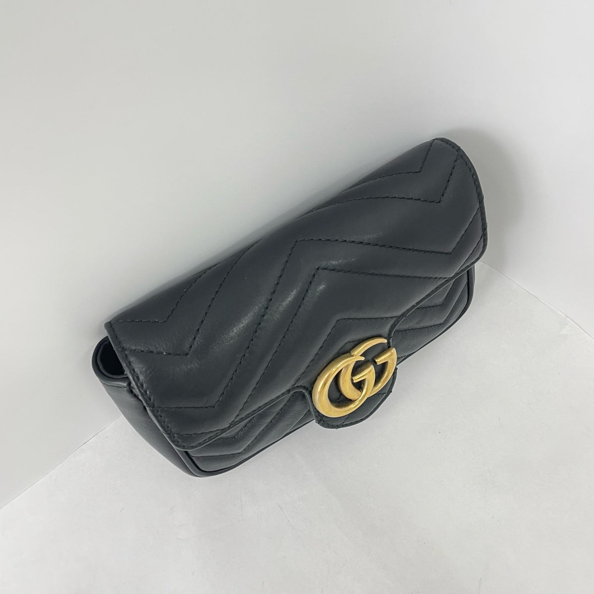 Gucci - GG Marmont Mini - Leather - Black - (mini)