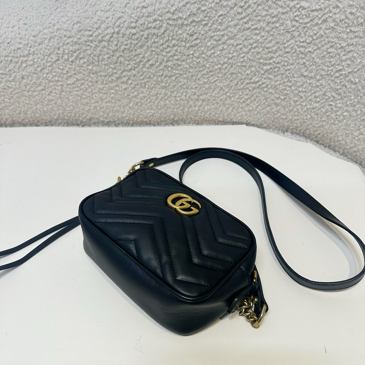 Gucci - GG Marmont Mini - Leather - Black - (mini)