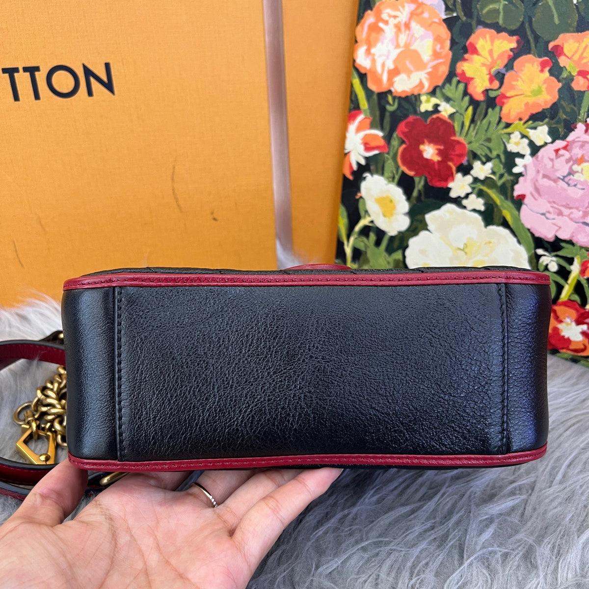 Gucci - GG Marmont Mini - Leather - Black - (mini)