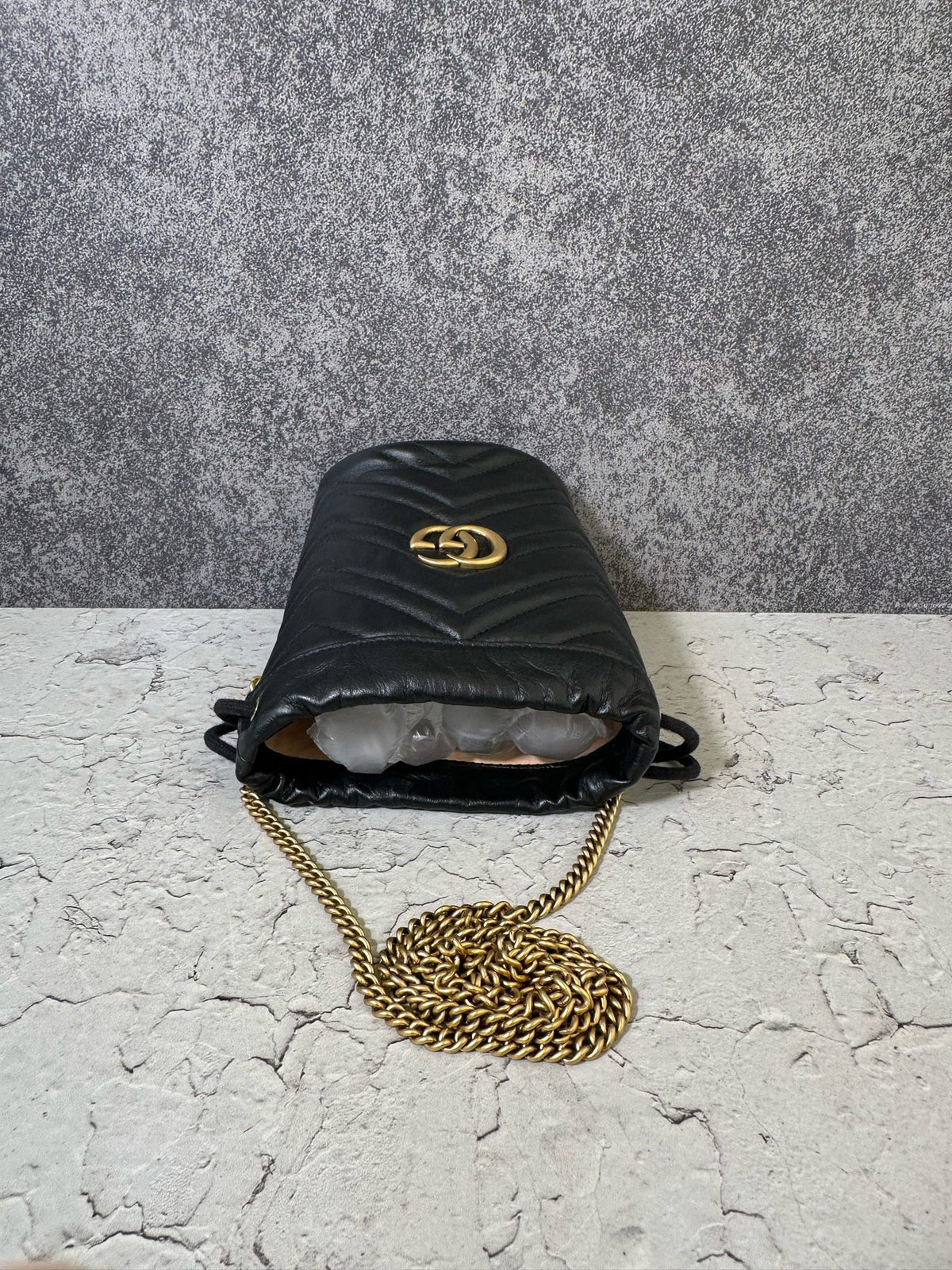 Gucci - GG Marmont Mini - Leather - Black - (mini)