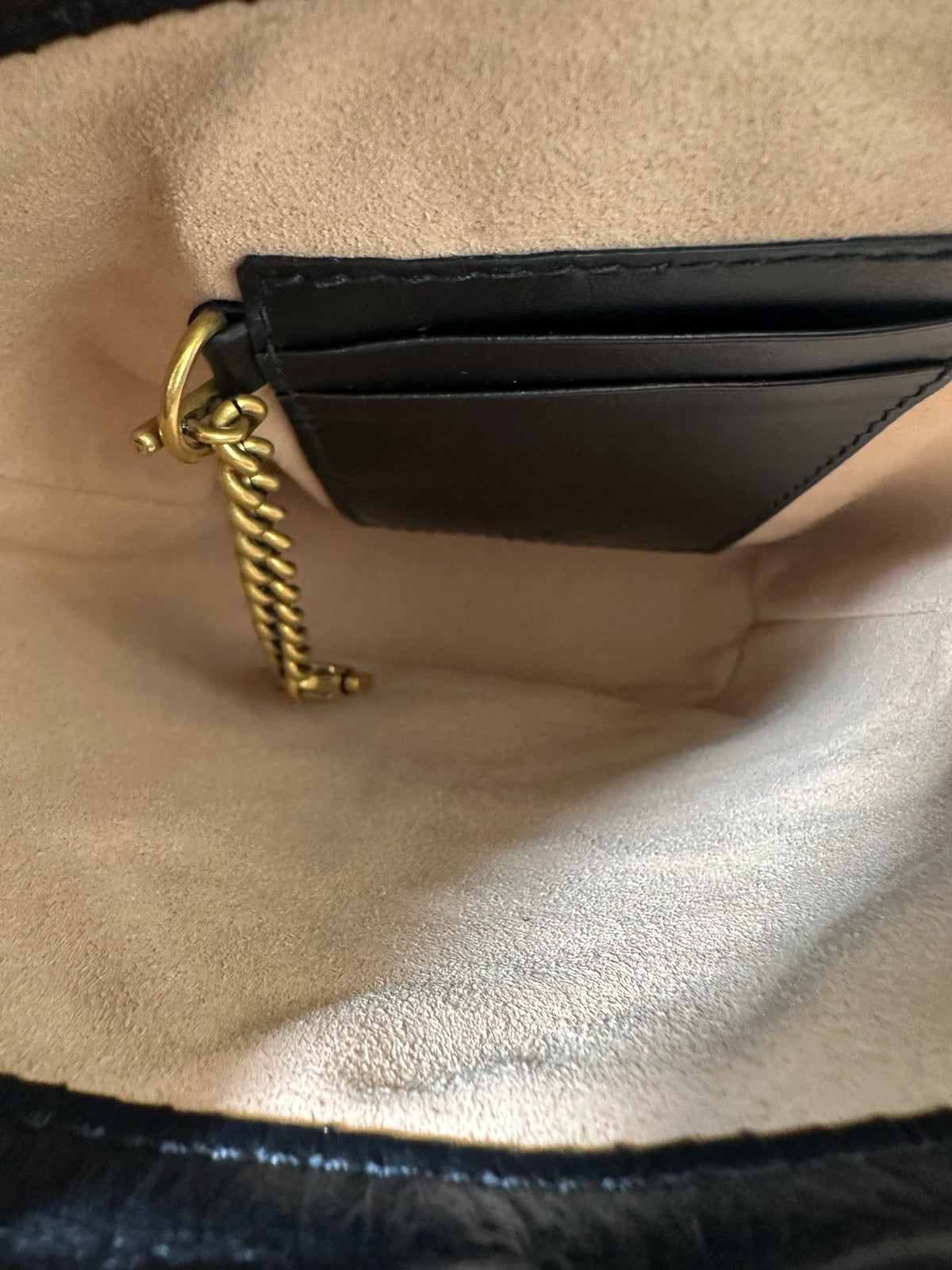 Gucci - GG Marmont Mini - Leather - Black - (mini)