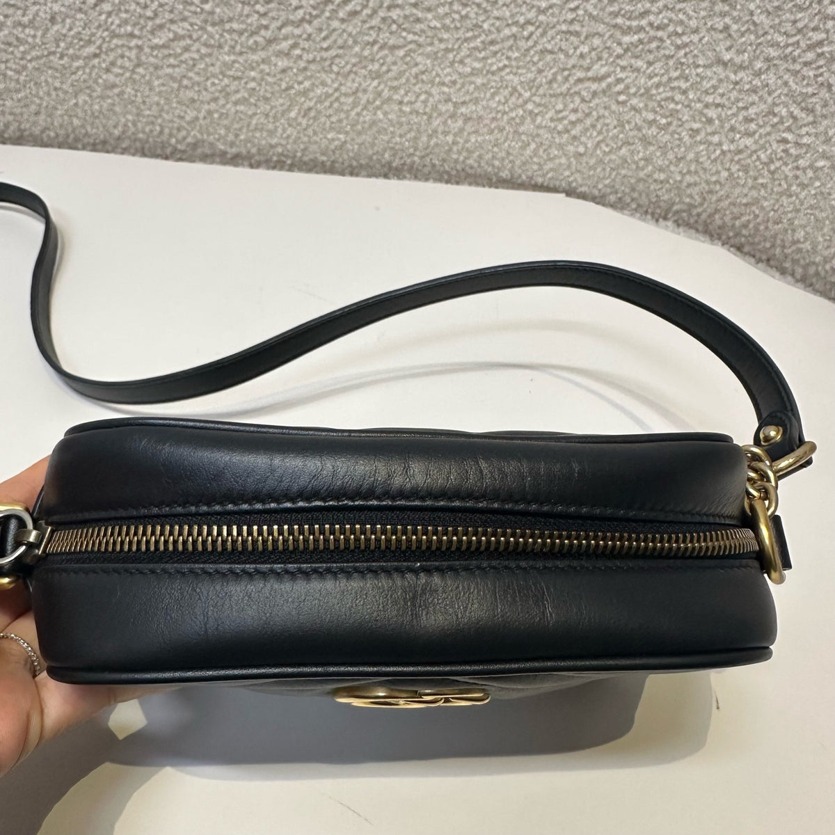 Gucci - GG Marmont Mini - Leather - Black - (mini)
