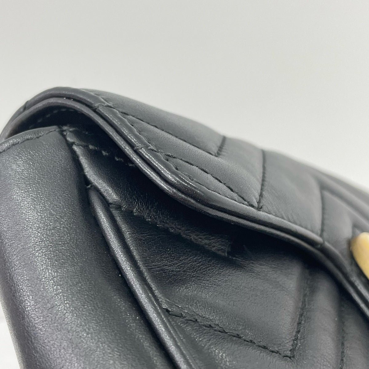 Gucci - GG Marmont Mini - Leather - Black - (mini)