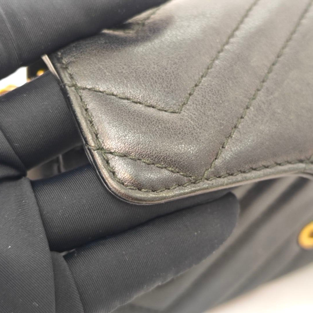 Gucci - GG Marmont Mini - Leather - Black - (mini)