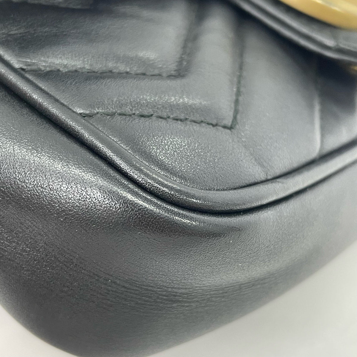 Gucci - GG Marmont Mini - Leather - Black - (mini)
