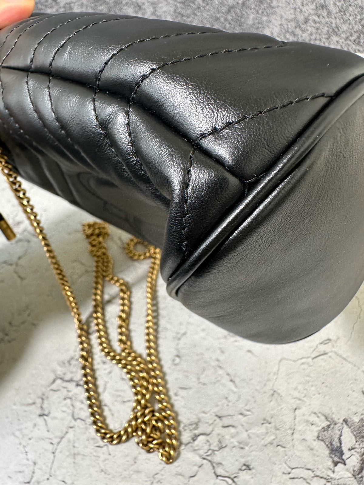 Gucci - GG Marmont Mini - Leather - Black - (mini)