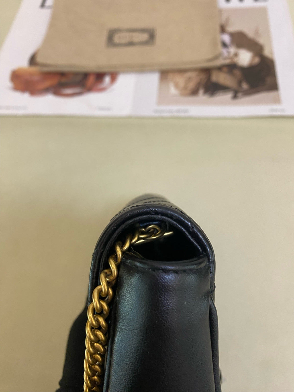 Gucci - GG Marmont Mini - Leather - Black - (mini)
