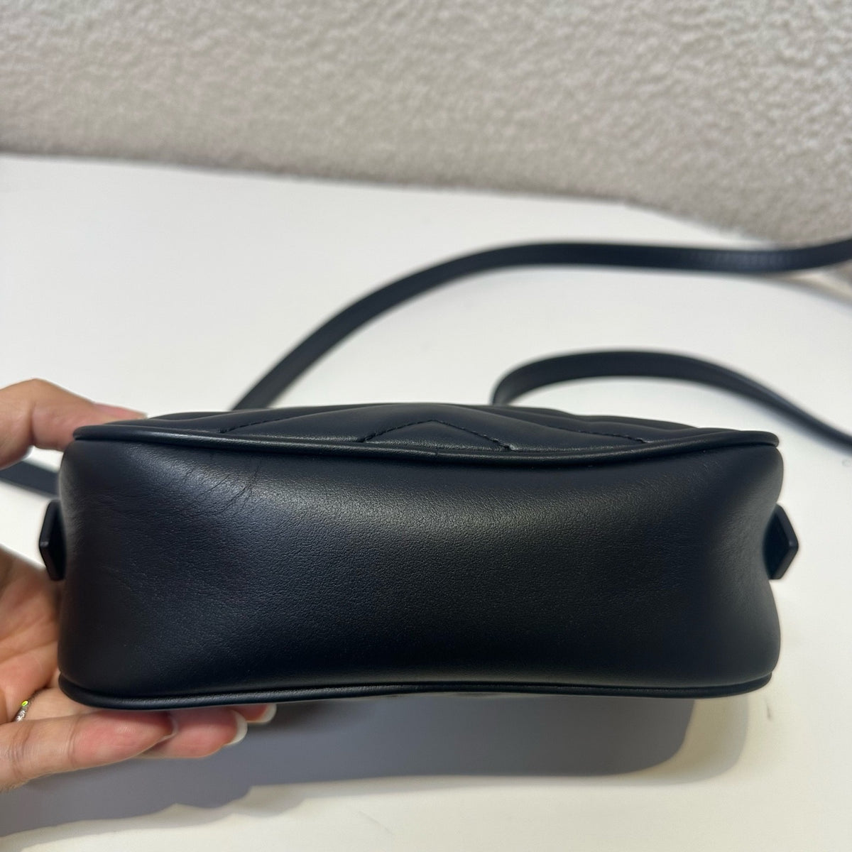Gucci - GG Marmont Mini - Leather - Black - (mini)