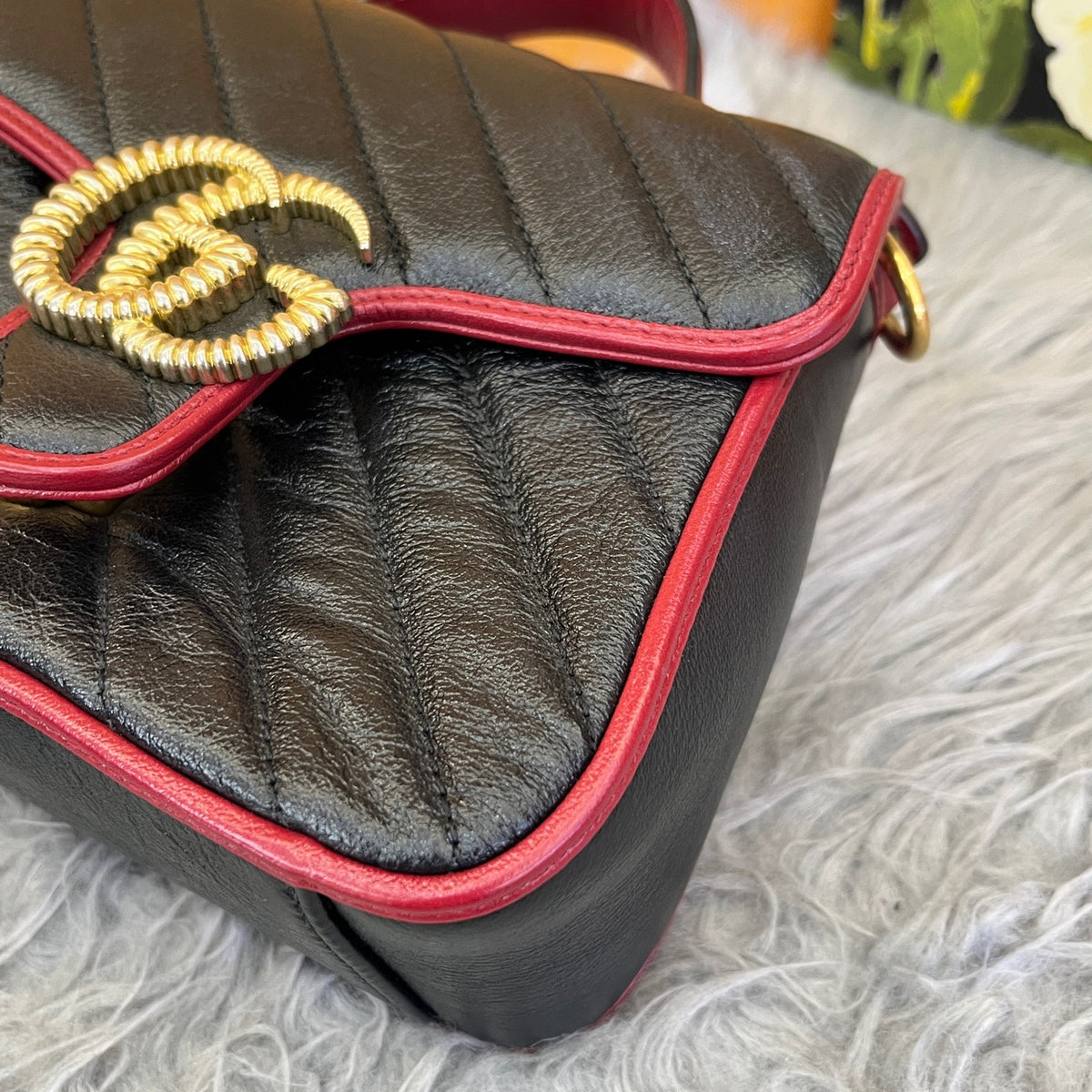 Gucci - GG Marmont Mini - Leather - Black - (mini)