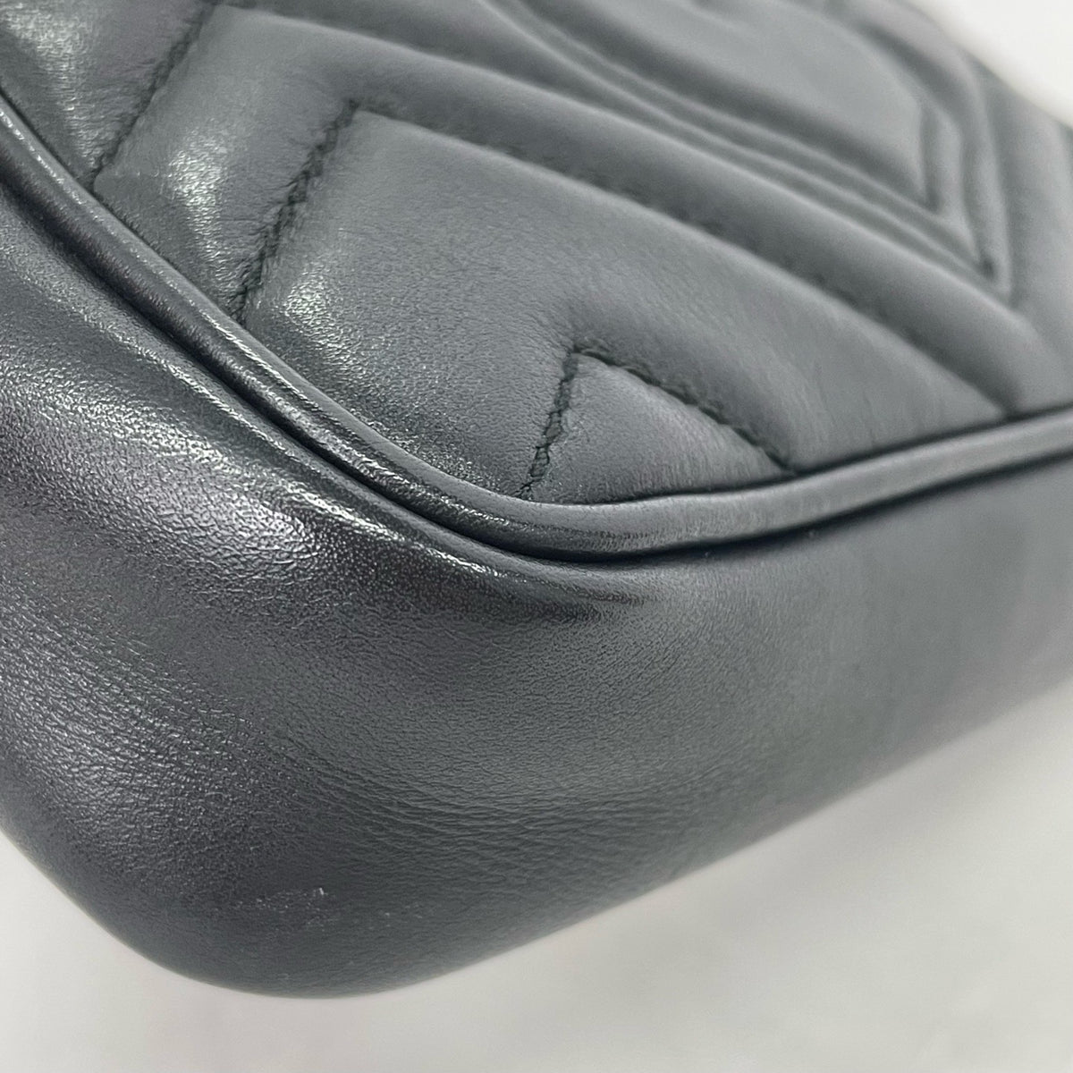 Gucci - GG Marmont Mini - Leather - Black - (mini)