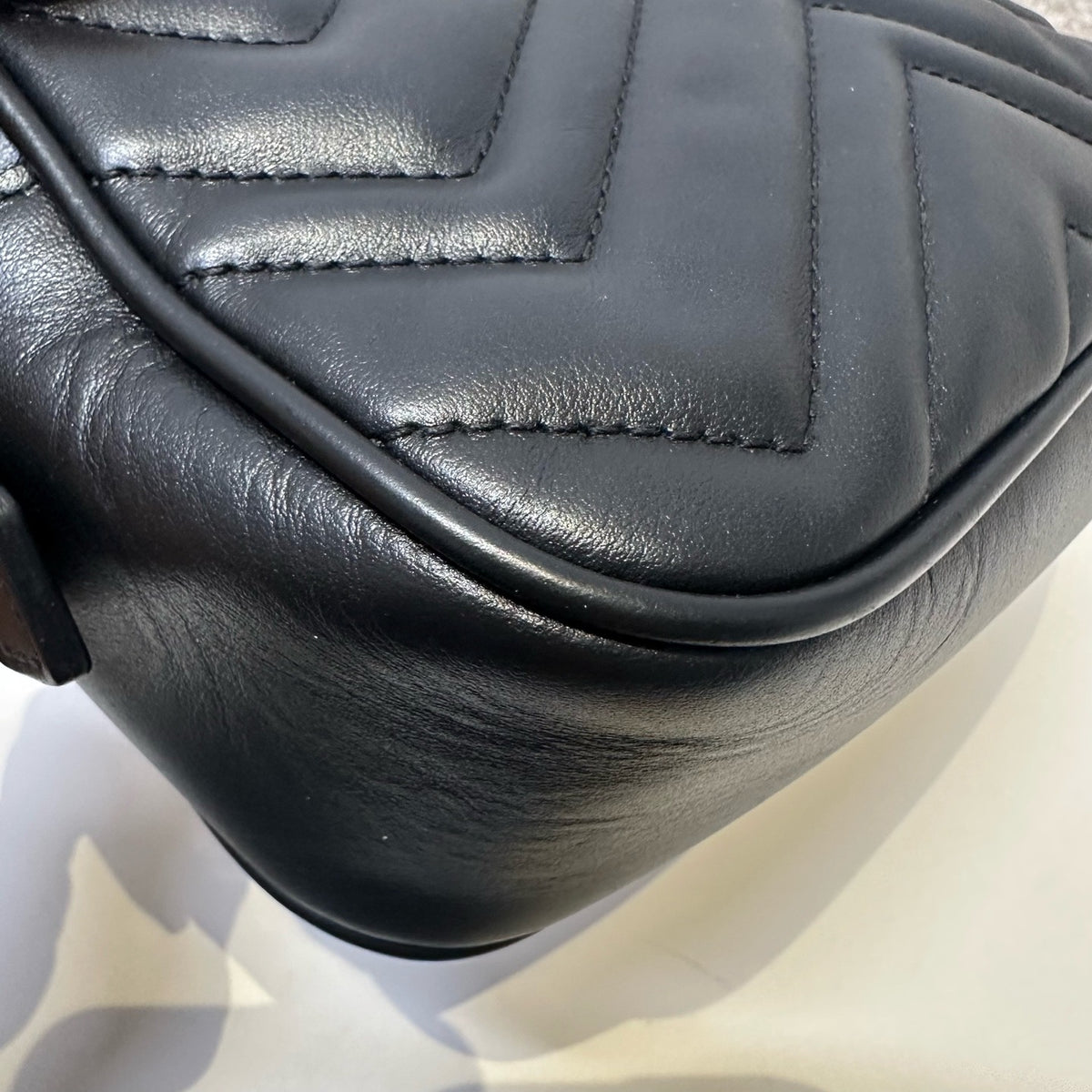 Gucci - GG Marmont Mini - Leather - Black - (mini)