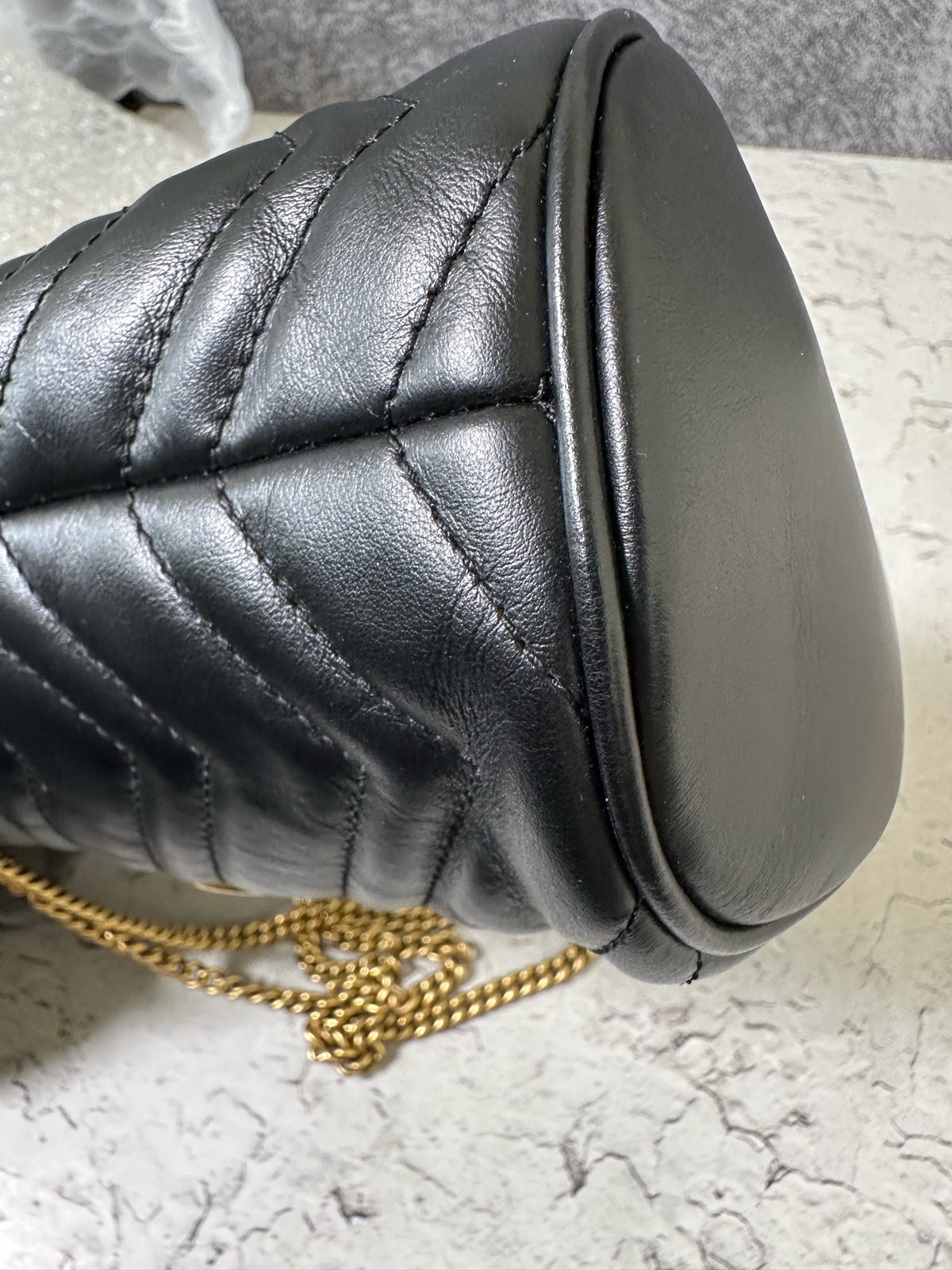 Gucci - GG Marmont Mini - Leather - Black - (mini)