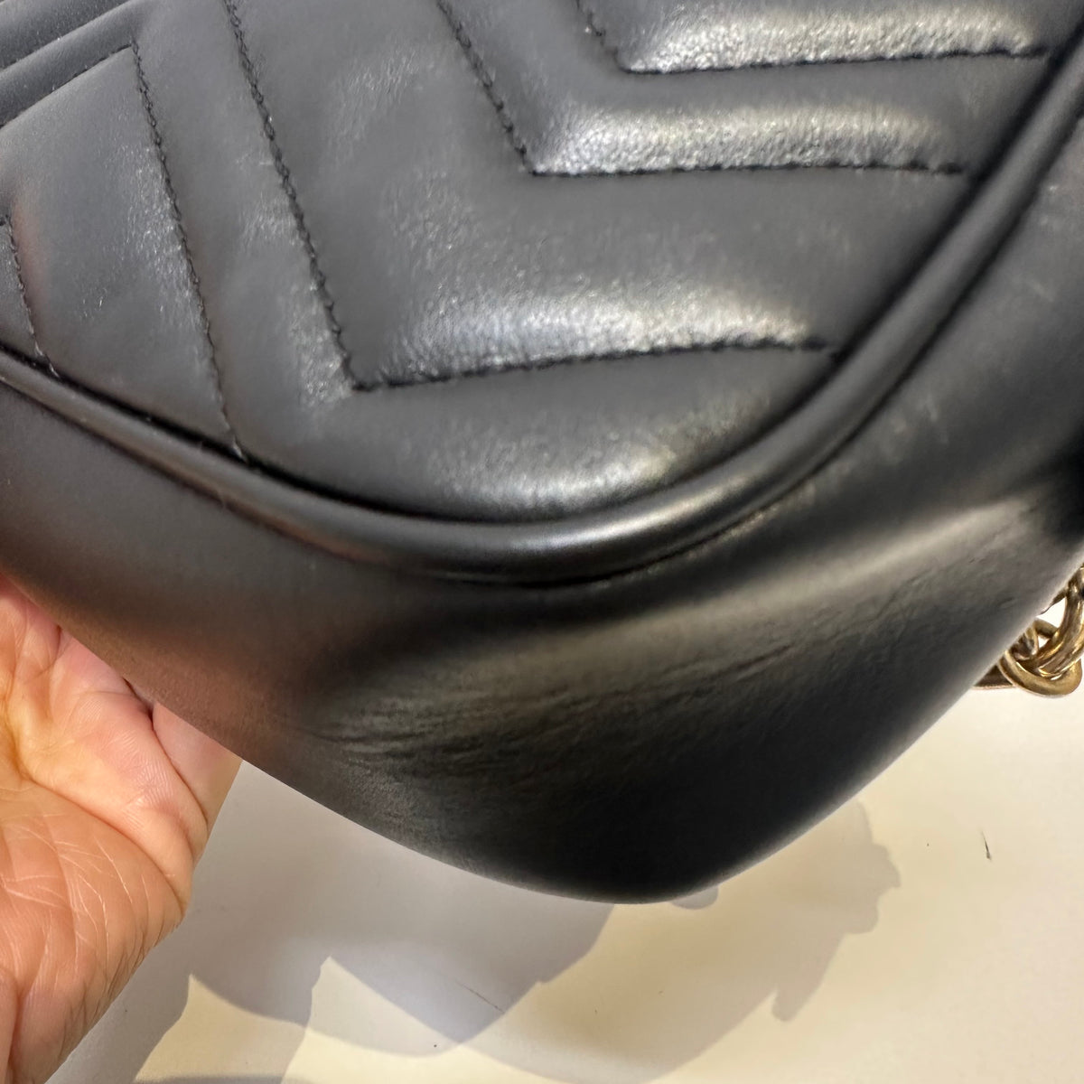Gucci - GG Marmont Mini - Leather - Black - (mini)