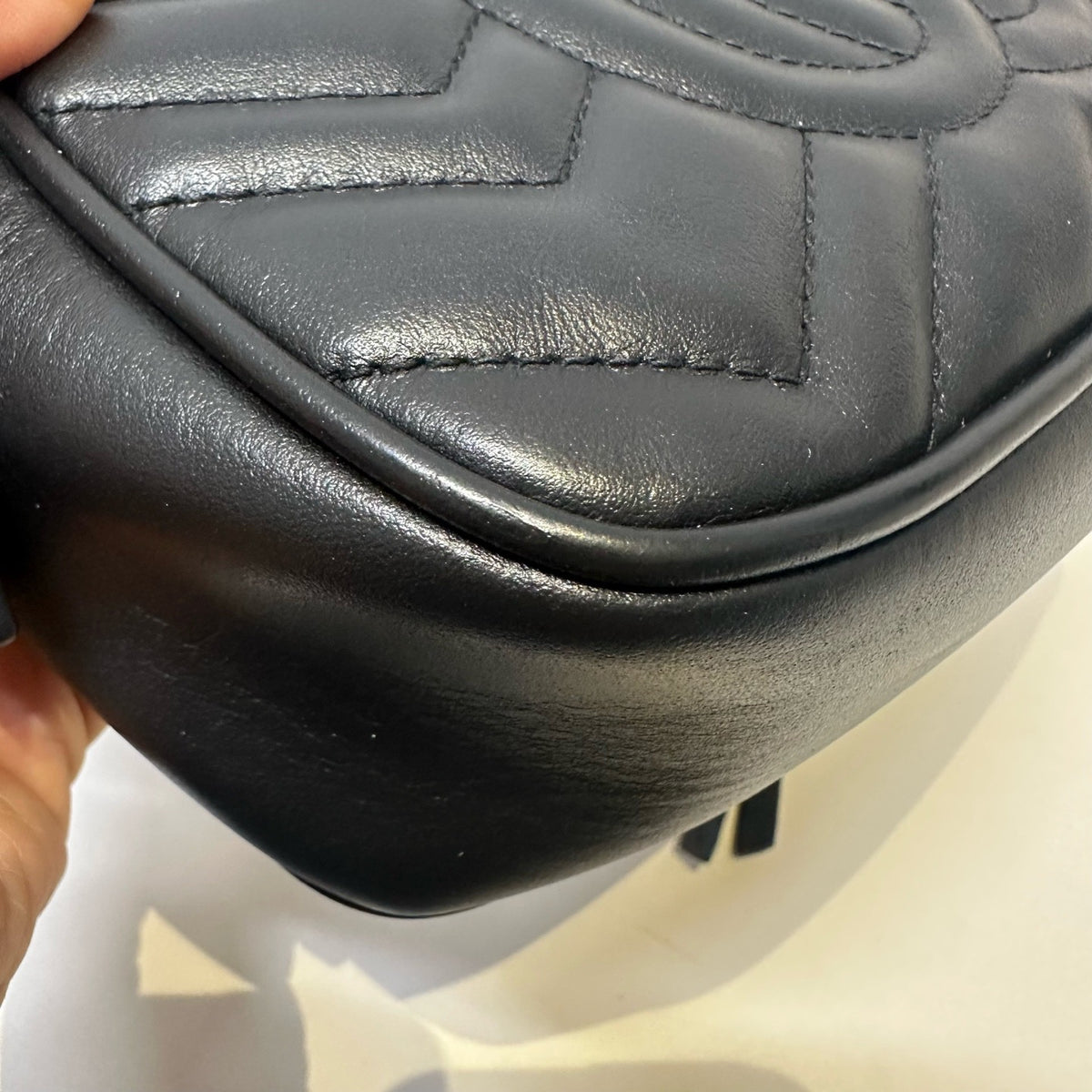 Gucci - GG Marmont Mini - Leather - Black - (mini)