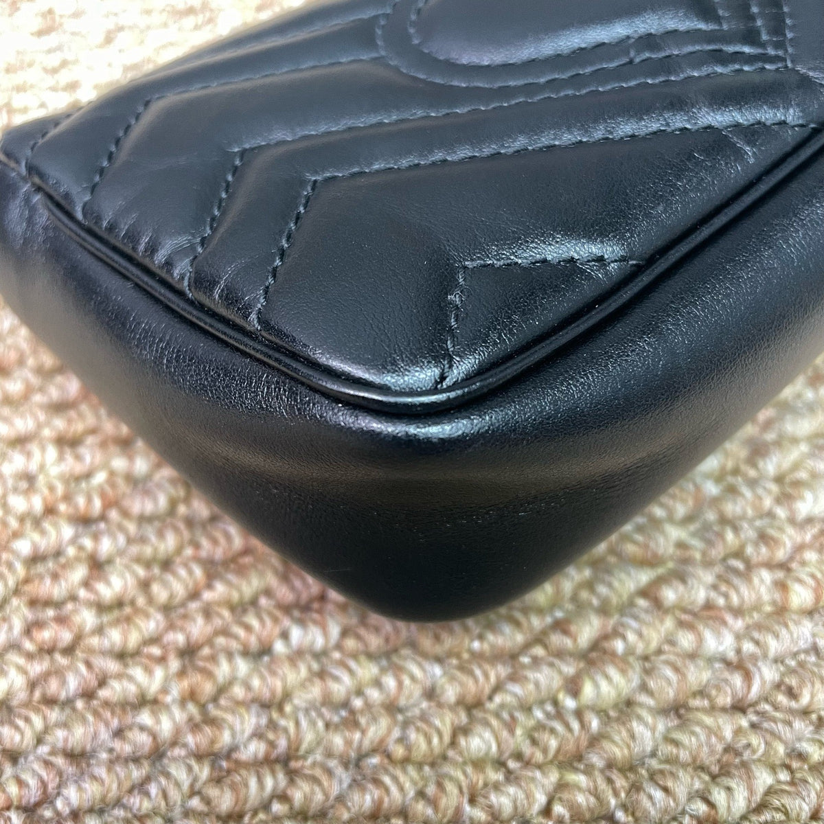 Gucci - GG Marmont Mini - Leather - Black - (mini)