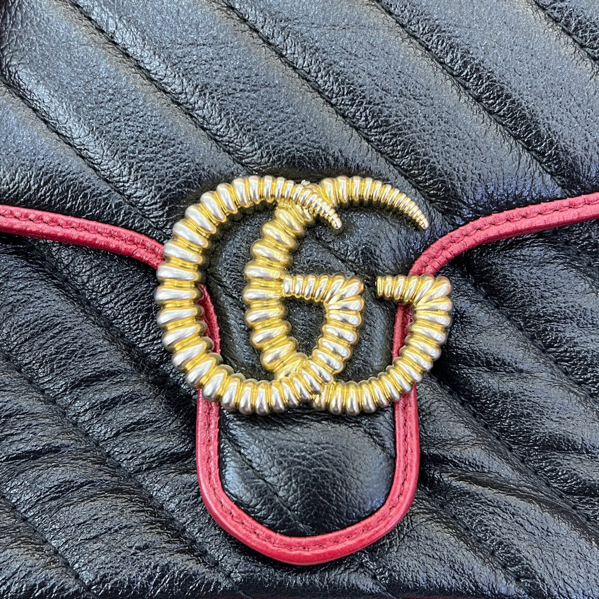 Gucci - GG Marmont Mini - Leather - Black - (mini)