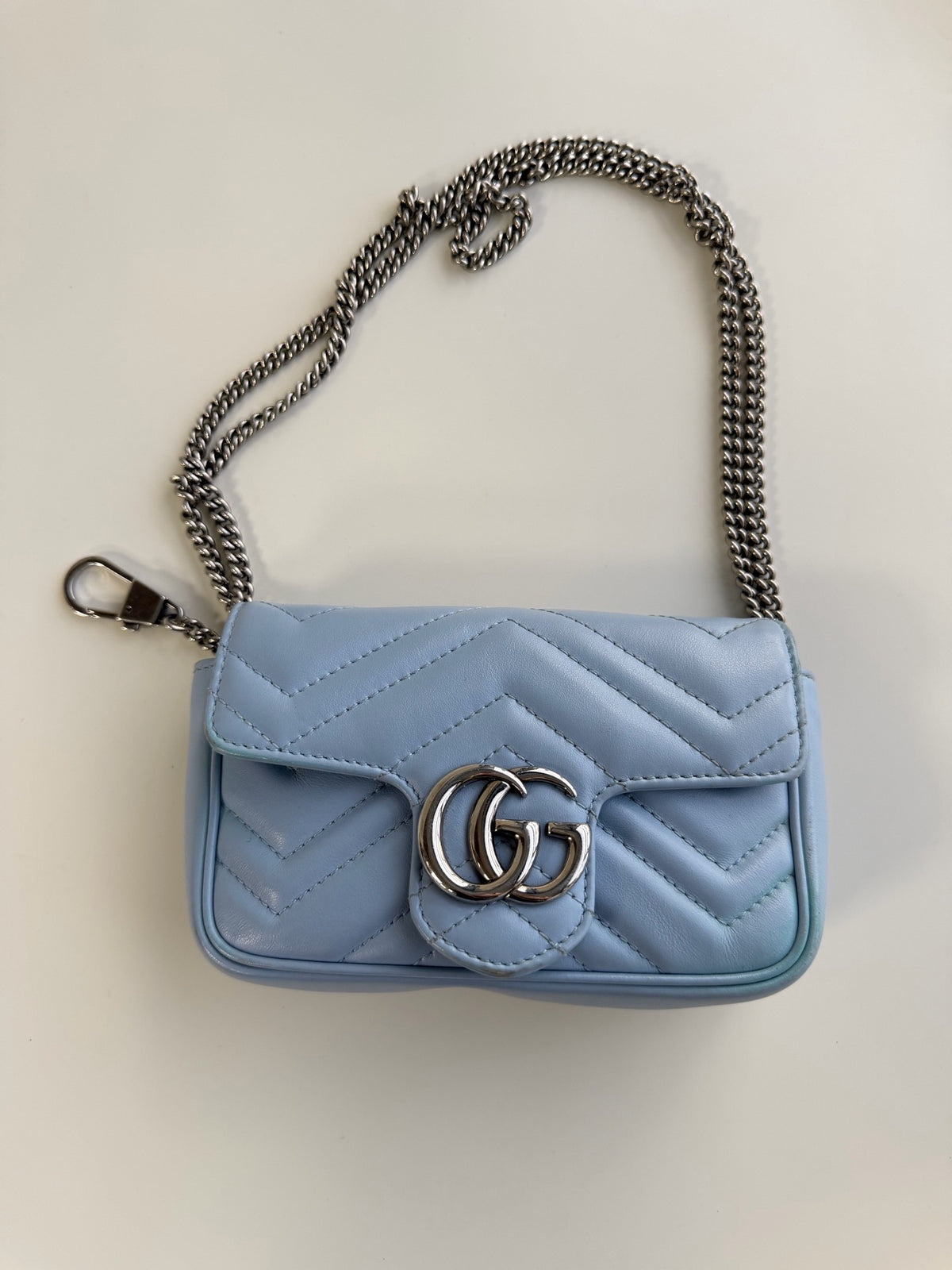Gucci - GG Marmont Mini - Leather - Blue - (mini)