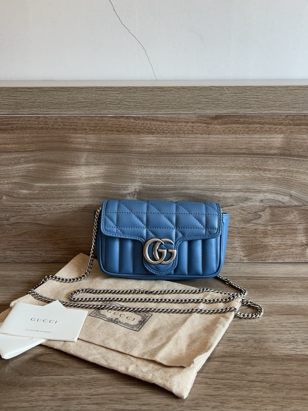 Gucci - GG Marmont Mini - Leather - Blue - (Mini)
