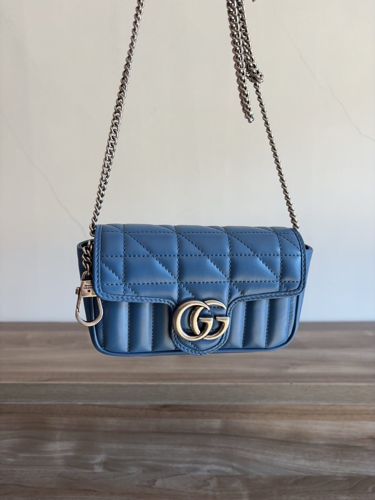Gucci - GG Marmont Mini - Leather - Blue - (Mini)
