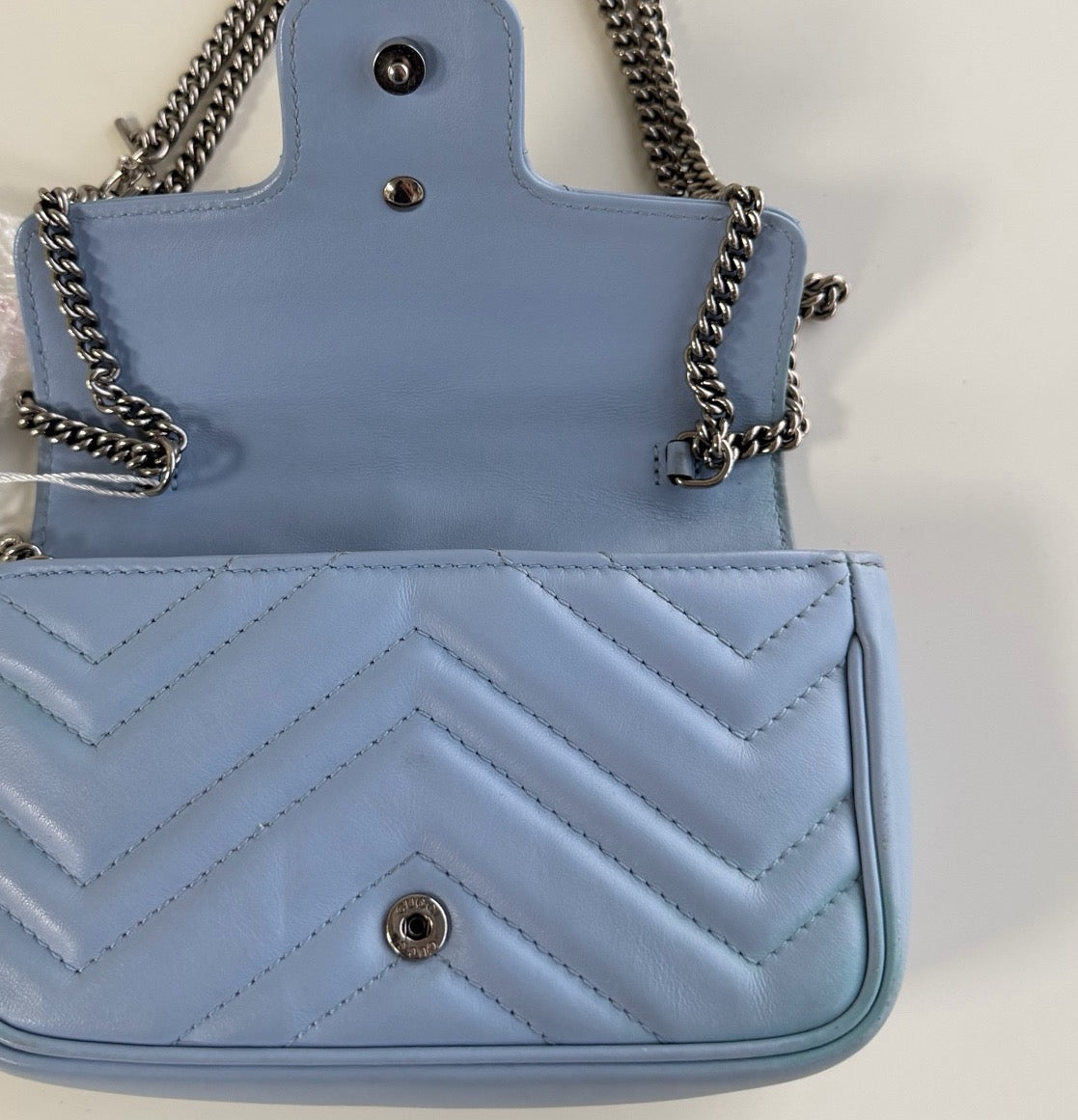 Gucci - GG Marmont Mini - Leather - Blue - (mini)