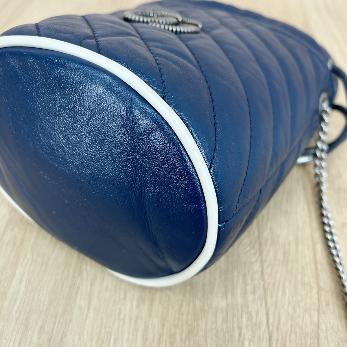 Gucci - GG Marmont Mini - Leather - Blue - (mini)