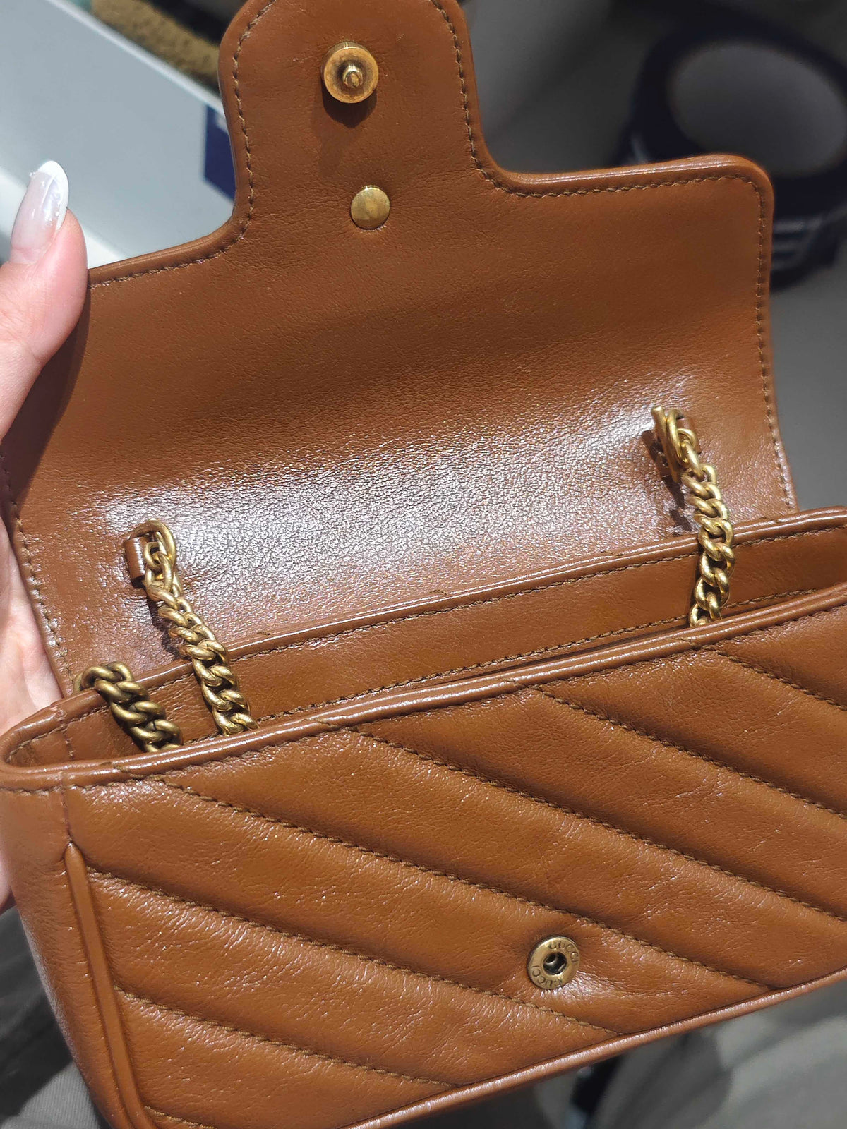 Gucci - GG Marmont Mini - Leather - Brown - (mini)