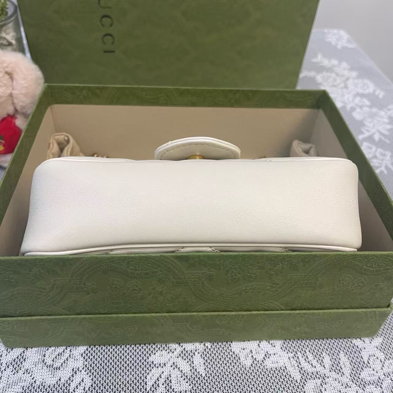 Gucci - GG Marmont Mini Shoulder Bag - Matelassé leather - White - (mini)