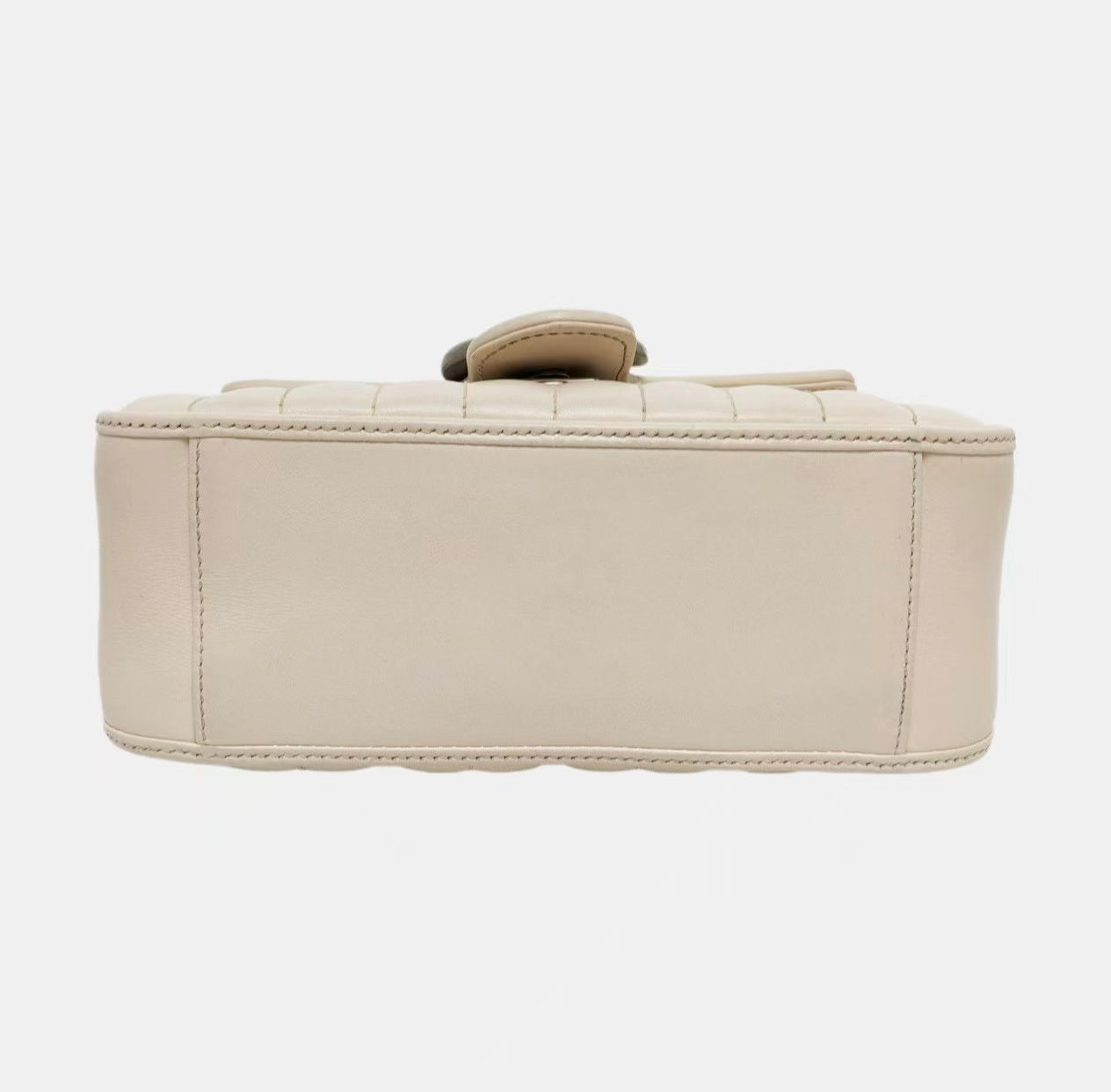 Gucci - GG Marmont Mini Top Handle Bag - Cowhide leather - White with Silver-Tone Hardware - (Mini)