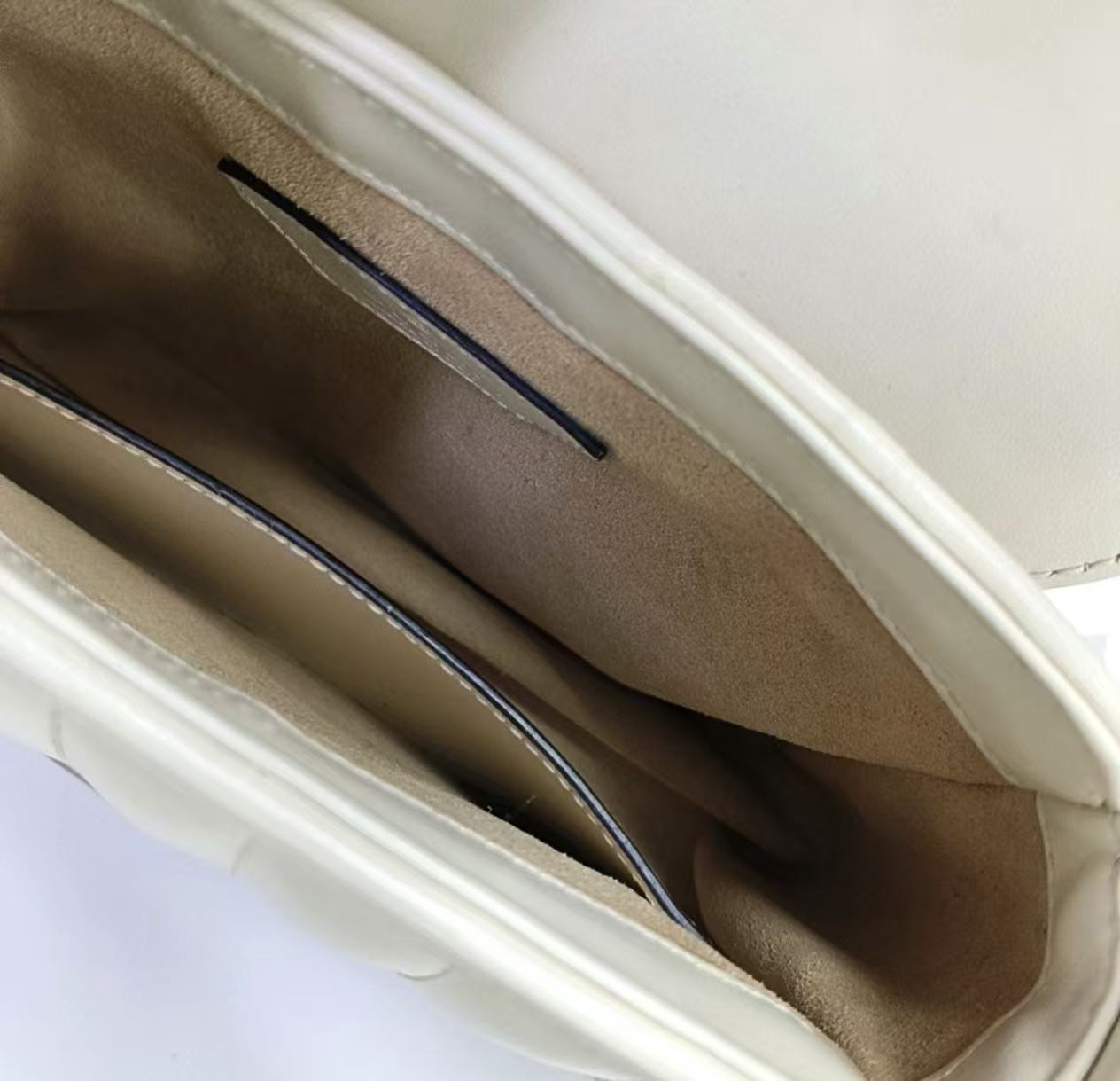 Gucci - GG Marmont Mini Top Handle Bag - Cowhide leather - White with Silver-Tone Hardware - (Mini)