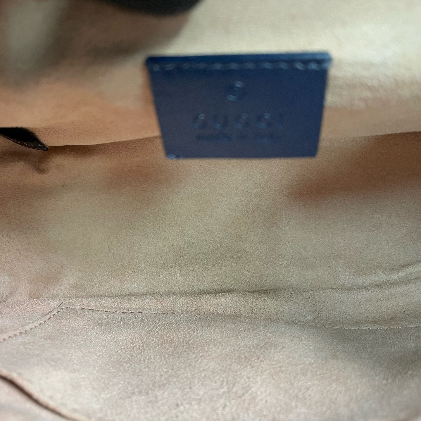Gucci - GG Marmont Mini Top Handle Bag - Leather - White and Blue - (mini)