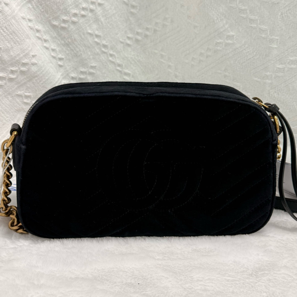 Gucci - GG Marmont Mini - Velvet - Black - (mini)