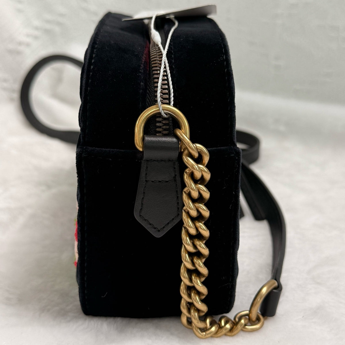 Gucci - GG Marmont Mini - Velvet - Black - (mini)