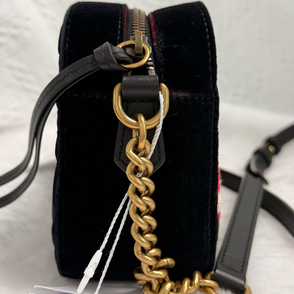 Gucci - GG Marmont Mini - Velvet - Black - (mini)
