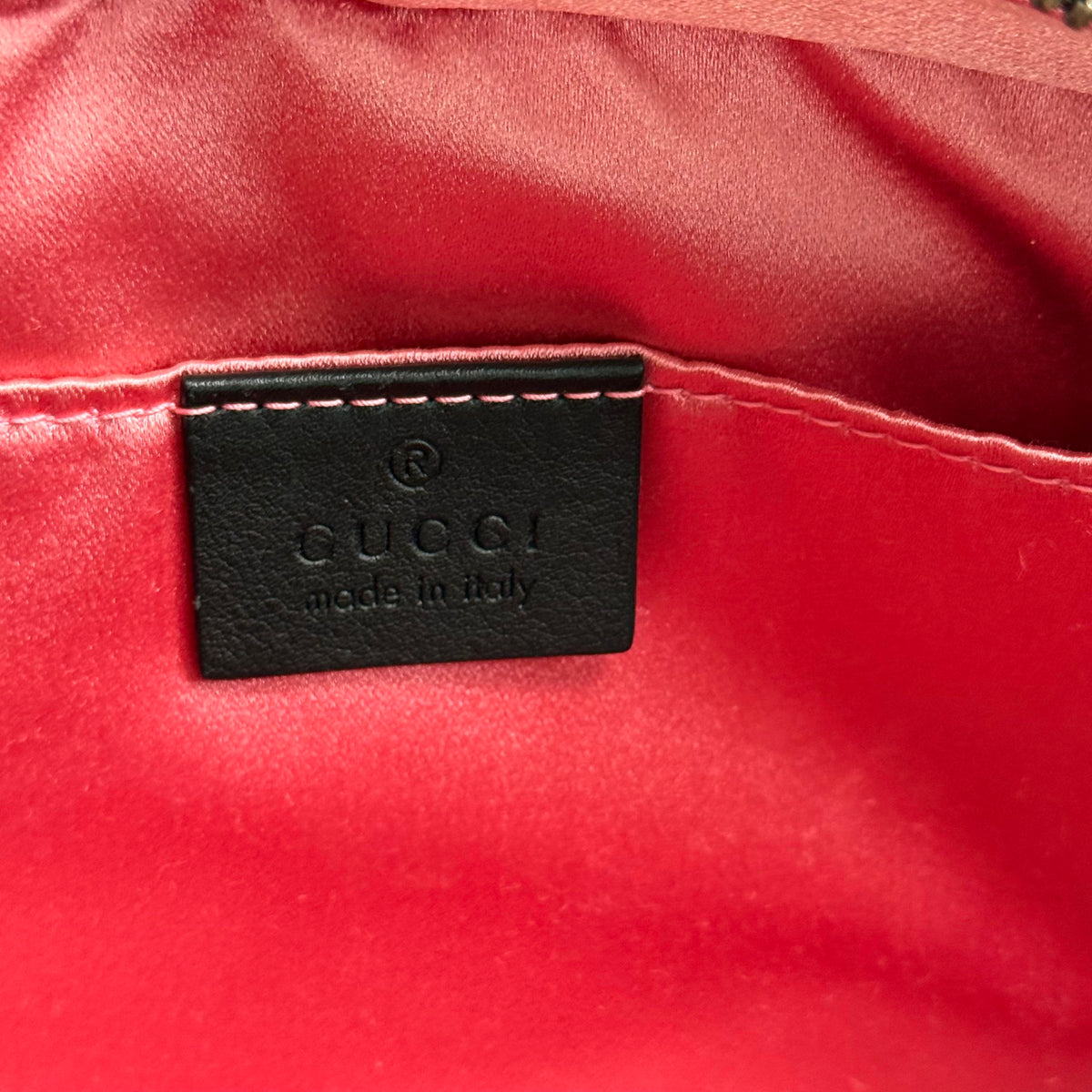 Gucci - GG Marmont Mini - Velvet - Black - (mini)