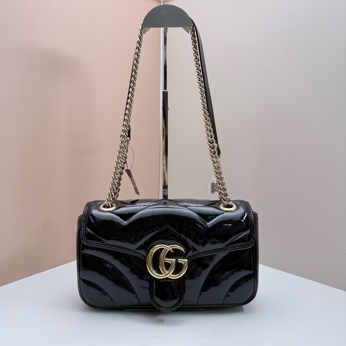 Gucci - GG Marmont - Patent leather - Black - (medium)