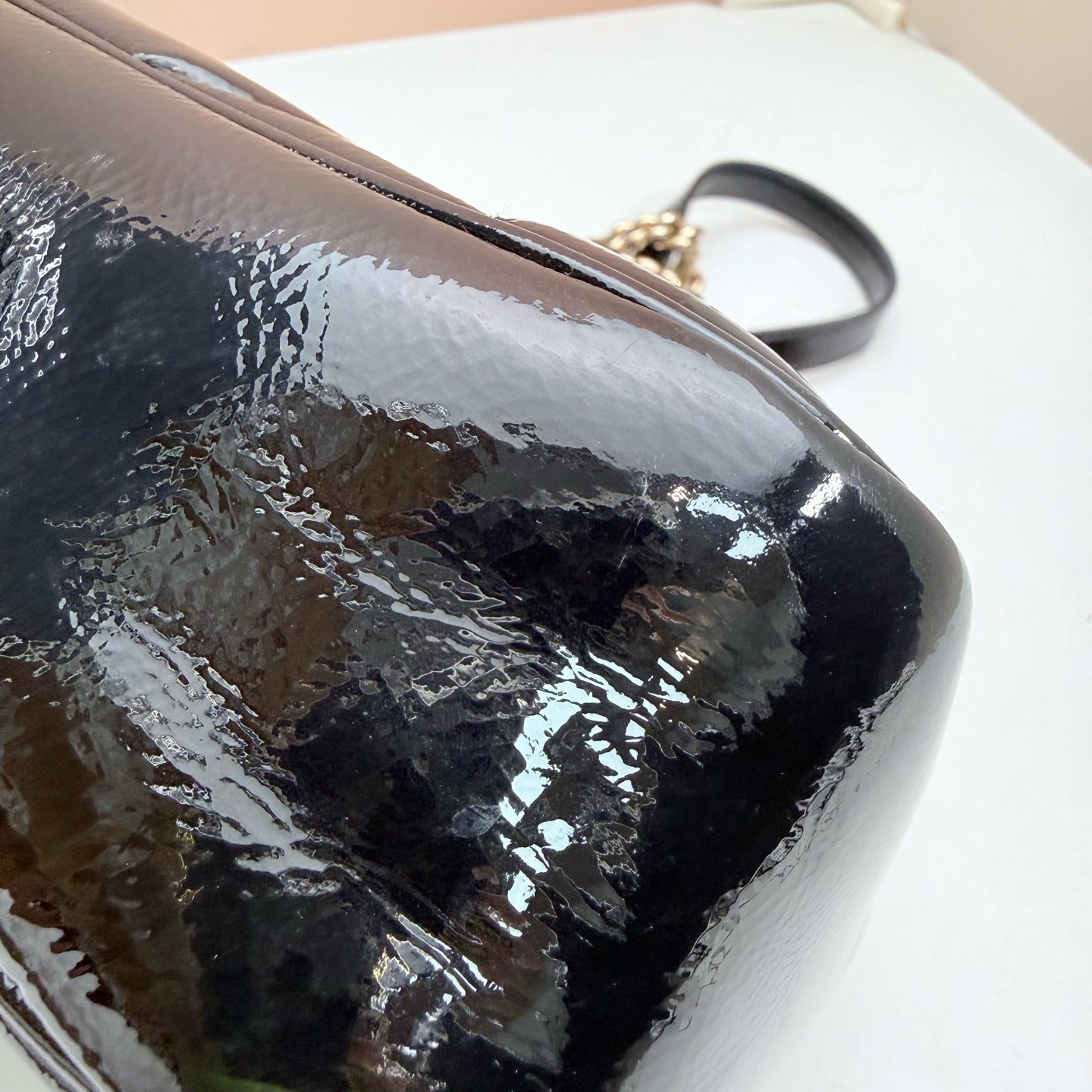Gucci - GG Marmont - Patent leather - Black - (medium)