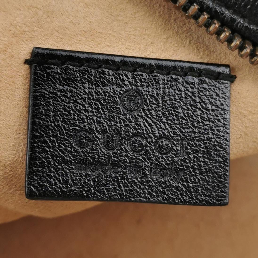 Gucci - GG Marmont Round Mini Shoulder Bag - Leather - Black - (mini)